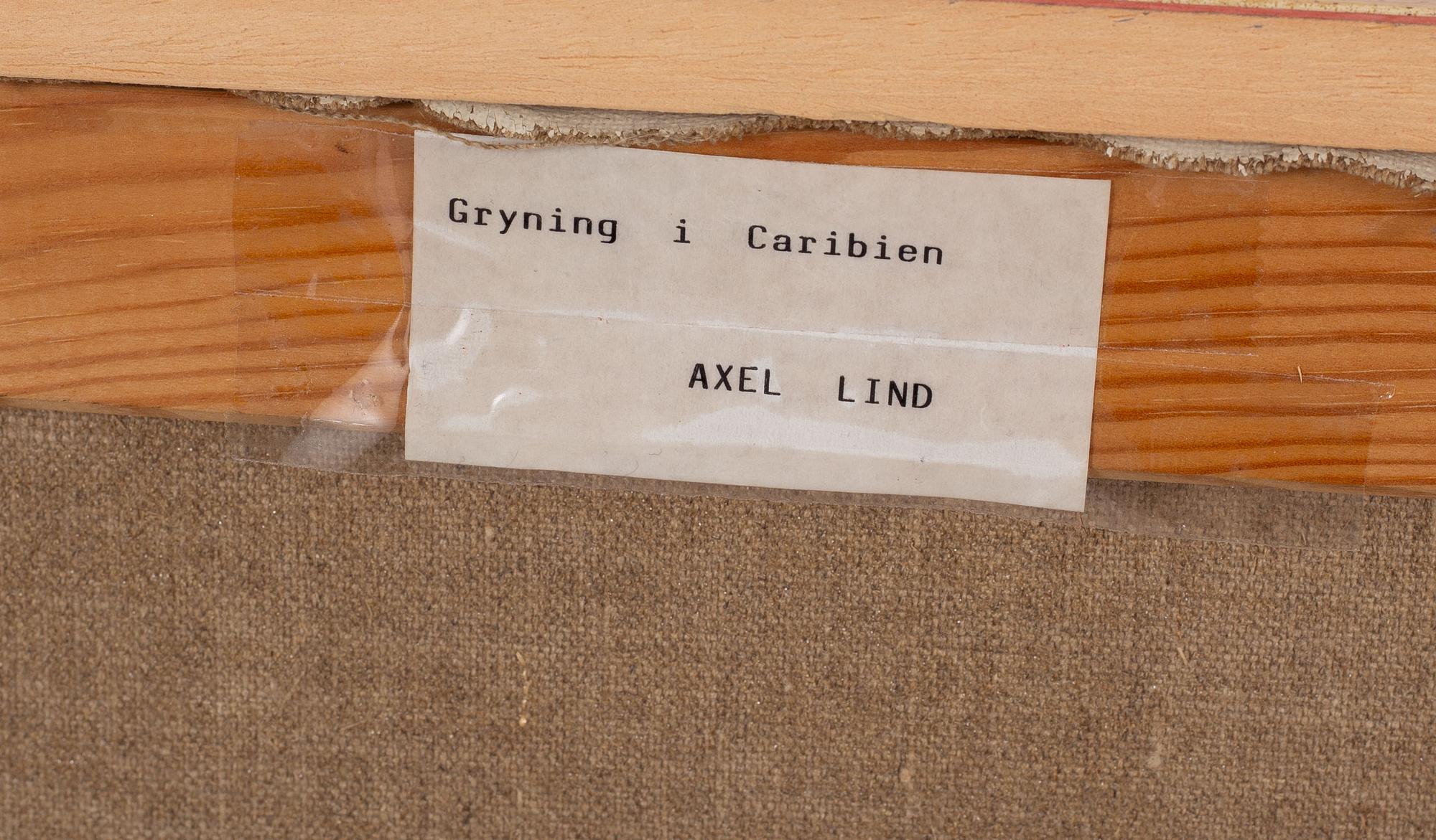 Axel Lind, "Gryning i Caribien".