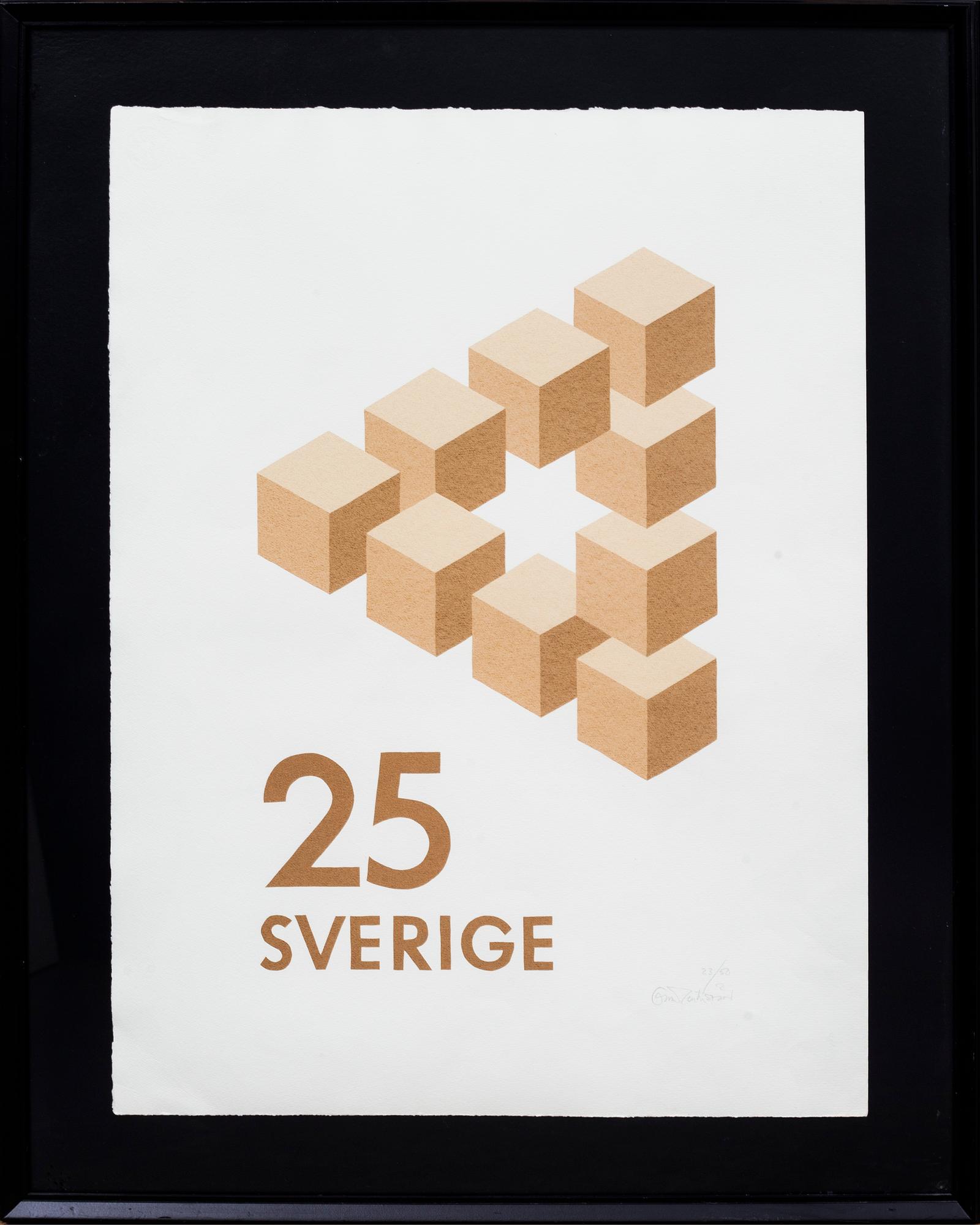OSCAR REUTERSVÄRD, 2 st, färglitografier, signerade och numrerade 48/55 resp 23/50.