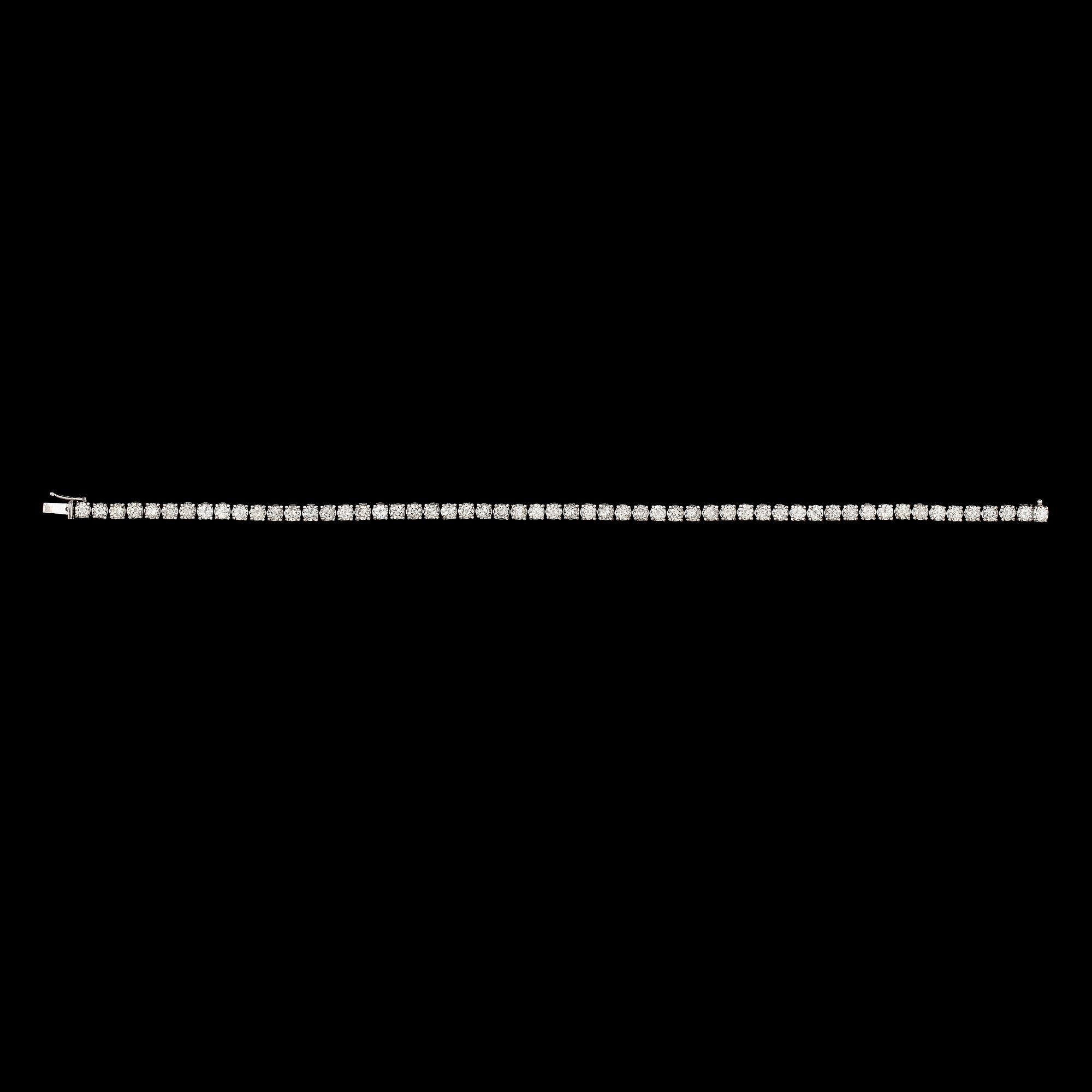 A brilliant cut diamond bracelet, tot. app. 5.80 cts.