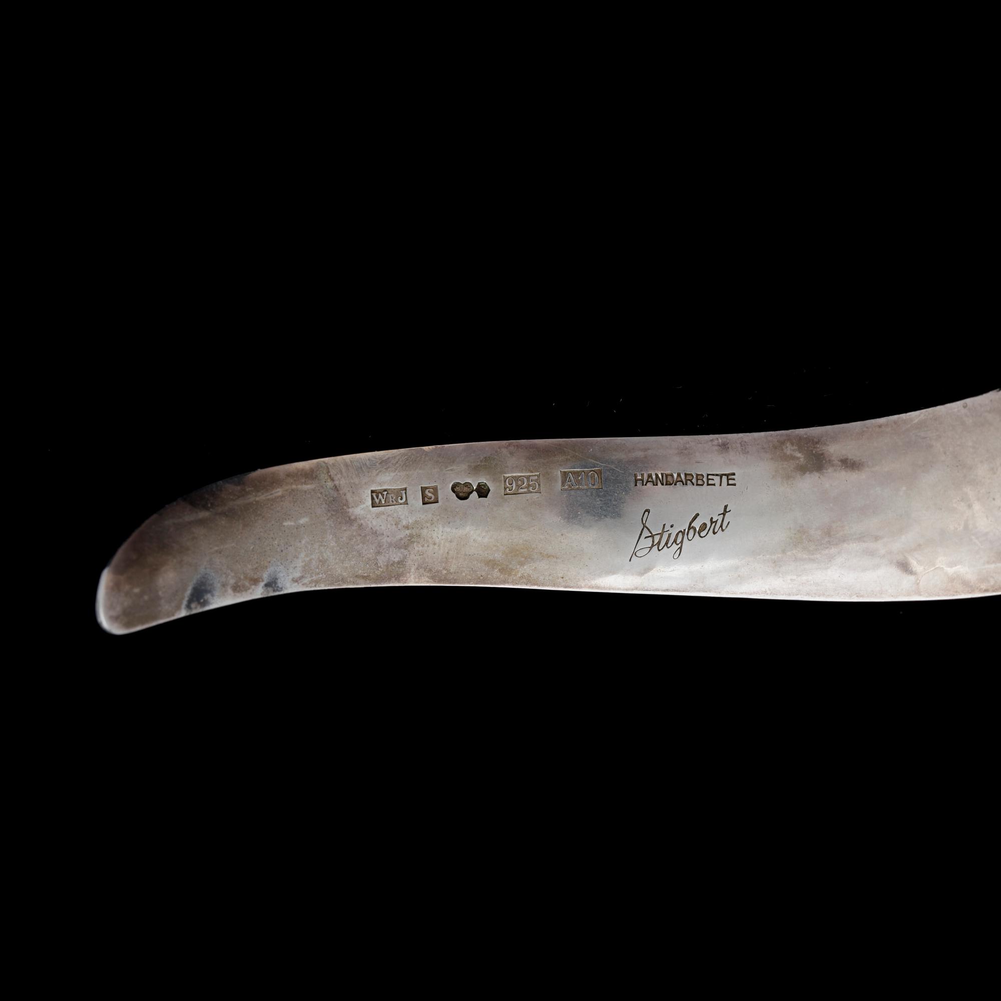 HALSRING, sterlingsilver, Stigbert för Waldemar Jonsson Atelje, Skara 1975. Vikt ca 51g.