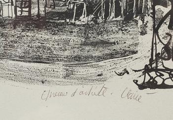 ANTONI CLAVÉ, litografi, signerad, Epreuve d´artiste.