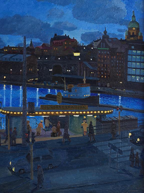 Bo Larsson, Vy mot Stadsgården från Slussen.