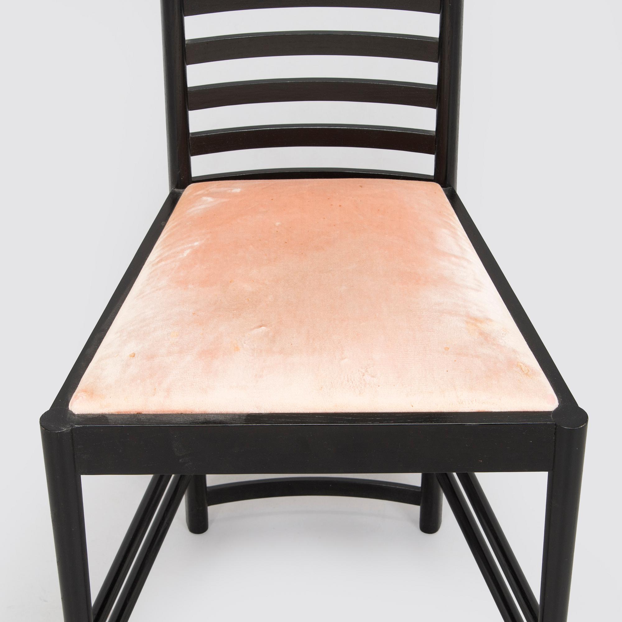 Charles Rennie Mackintosh, a 'Hill house 1' chair for Cassina, designed in 1902.