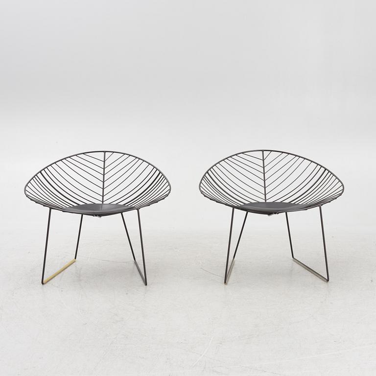 Alberto Lievore, Jeannette Altherr & Manel Molina, lounge chairs, a pair, "Leaf", Arper, Italy.