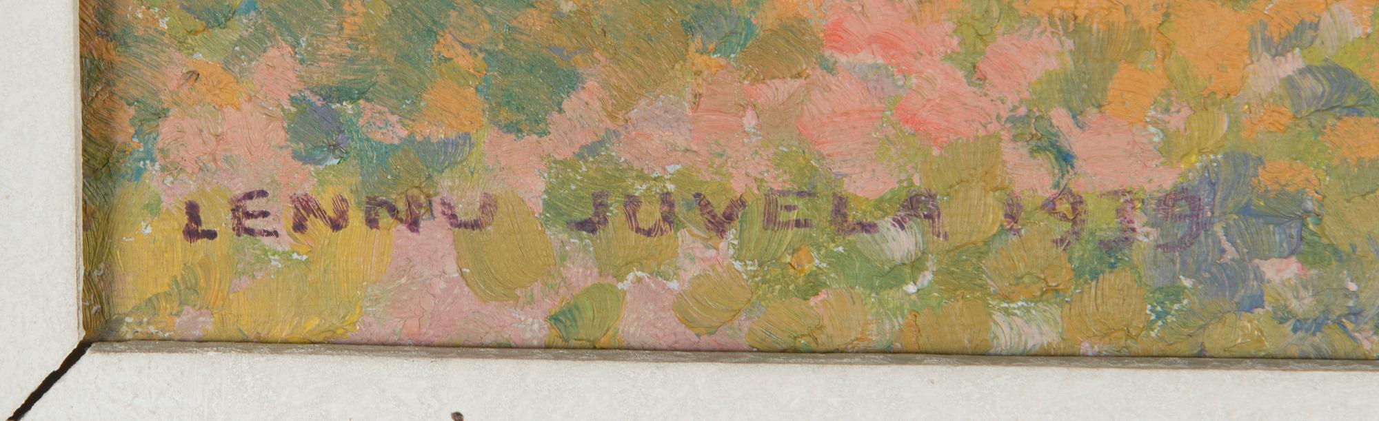 Lennu Juvela, Blommande äppelträd.