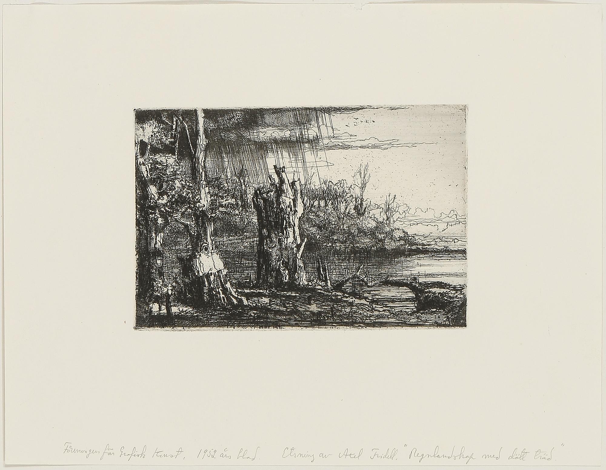 AXEL FRIDELL, 5 st, torrnål, 1900-tal.
