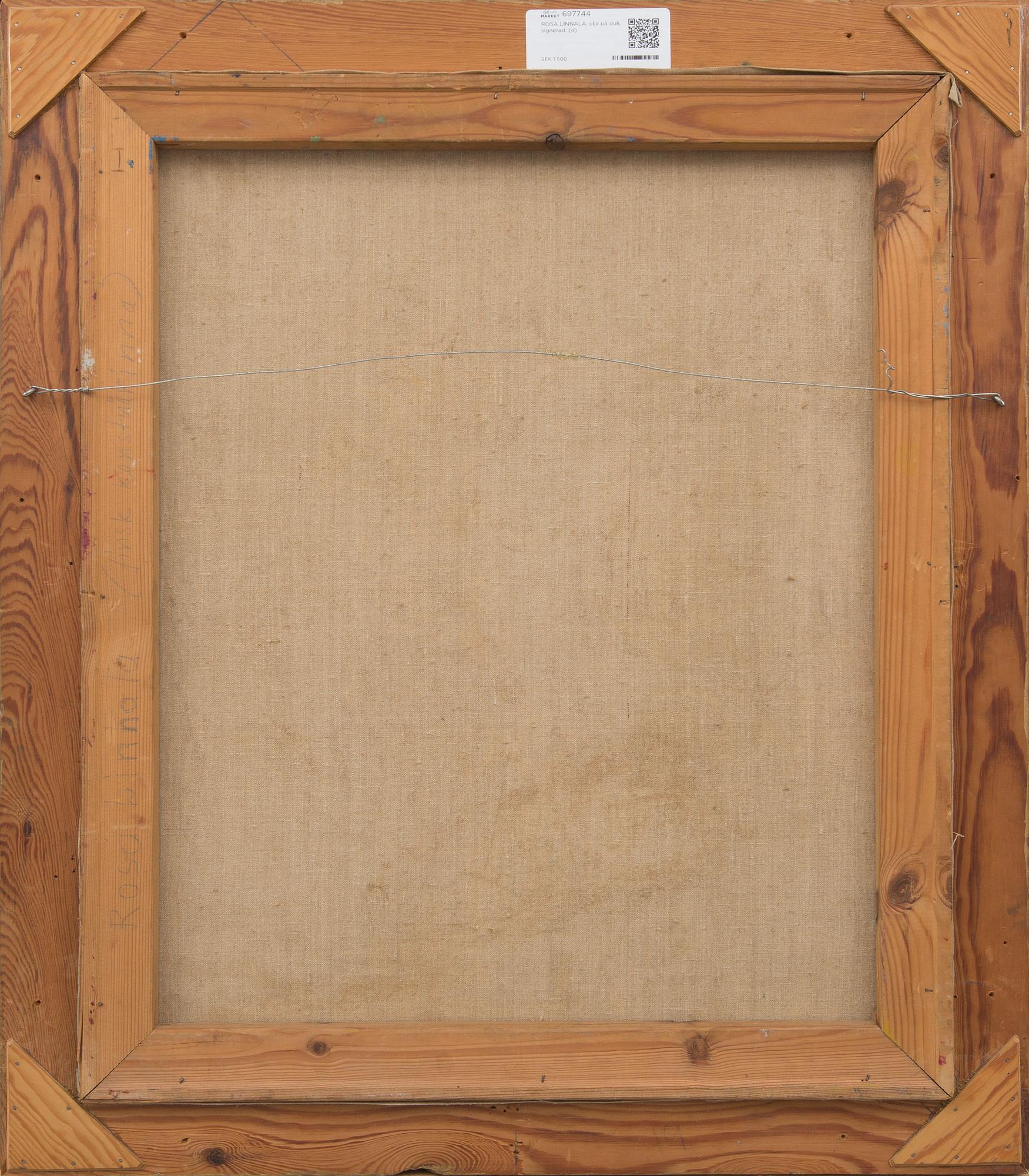 ROSA LINNALA, olja på duk, signerad.