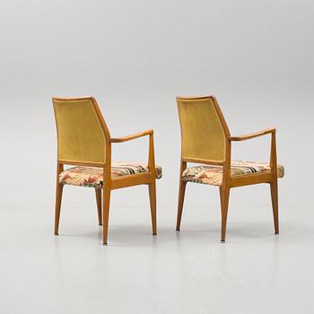 KARMSTOLAR ett par. Hadar Schmidt, 1950-tal.