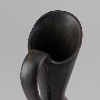 GUNNAR NYLUND, two stoneware vases with handles and a bowl, Rörstrand 1950-60's.