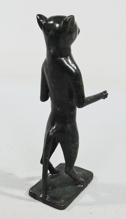 SKULPTUR, bemålad metall, 1900-talets andra hälft.