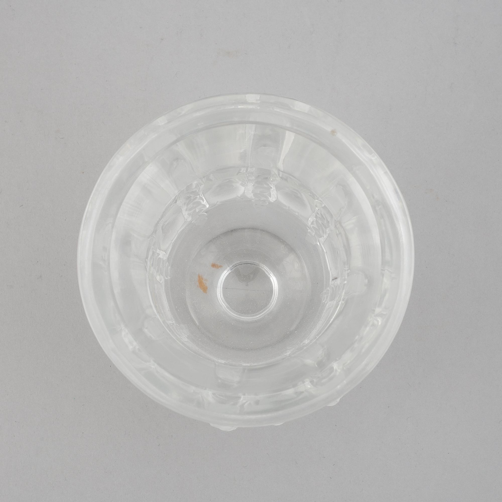 A Lalique glass footed bowl, France.