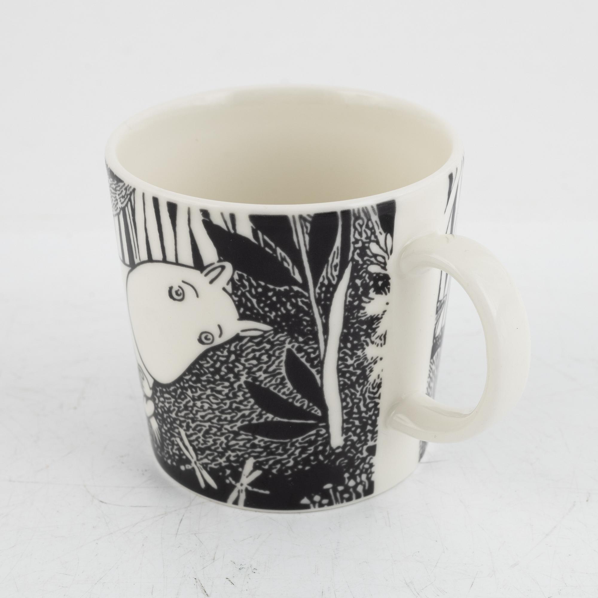 A 'Moomintroll Daydreaming' Moomin Characters porcelain mug, Arabia, Finland, 2005.