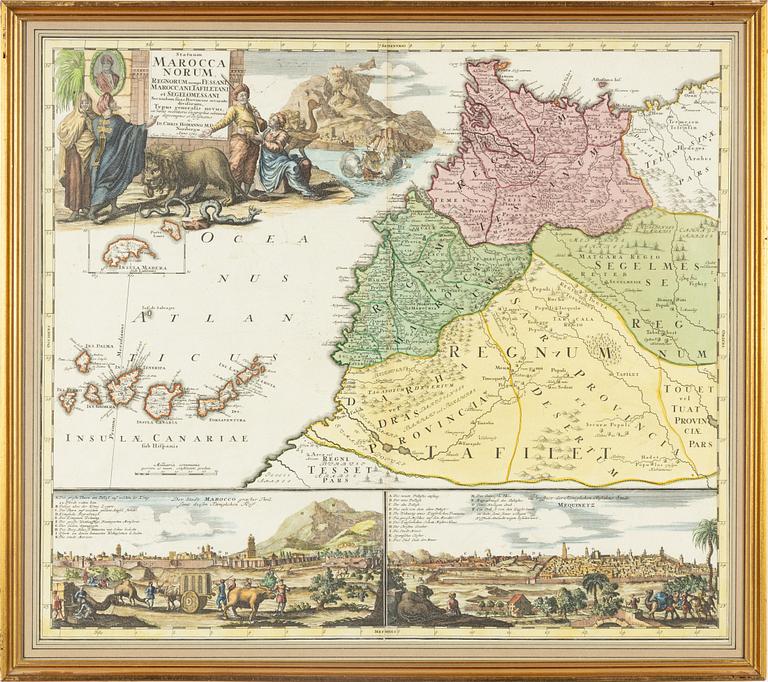 Johann Christoph Homann, "Marocca Norum".