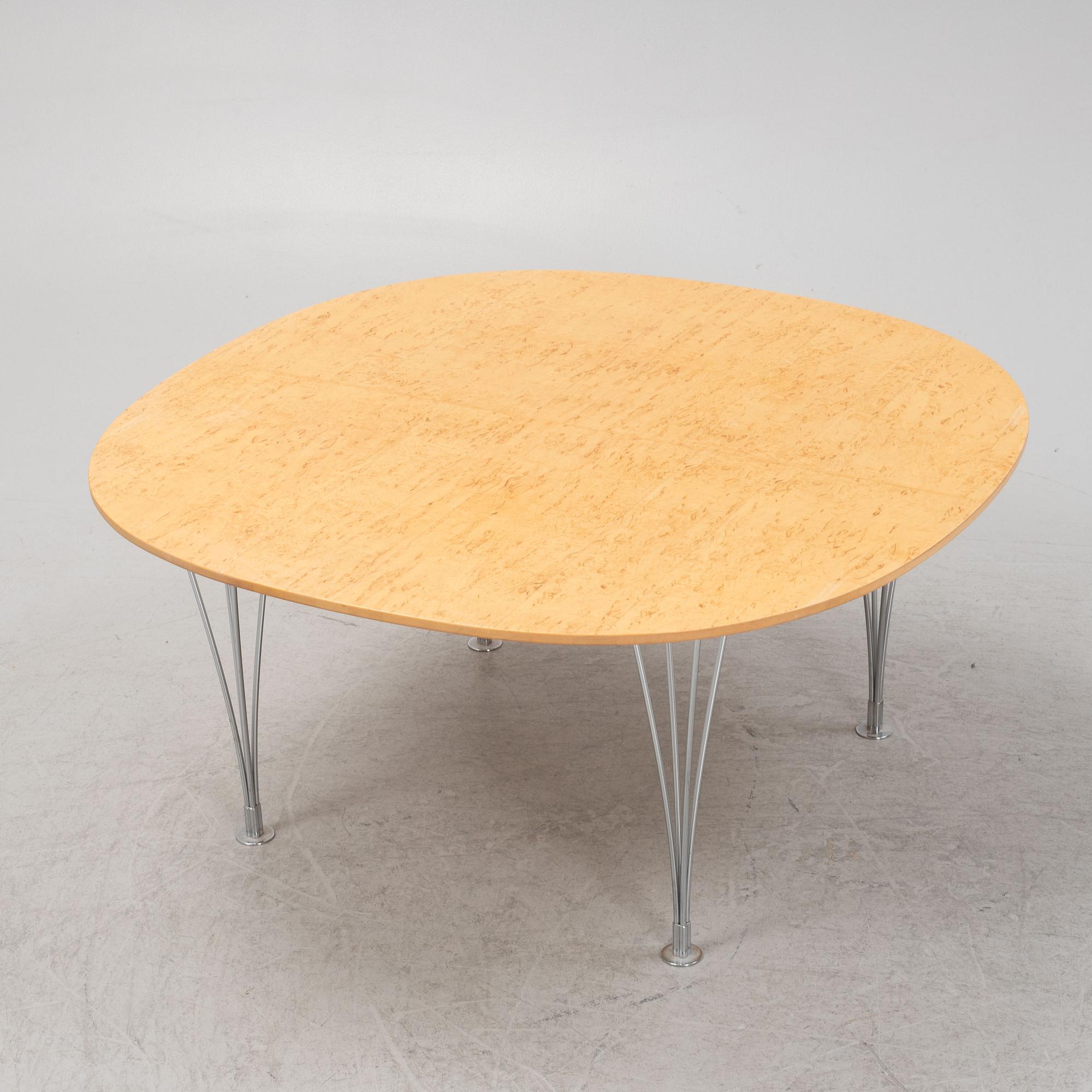 Bruno Mathsson & Piet Hein, a 'Supercirkeln' coffee table, Bruno Mathsson International.