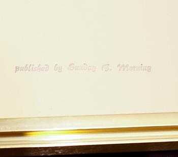 ANDY WARHOL, after, screenprint, published by Sunday B Morning.