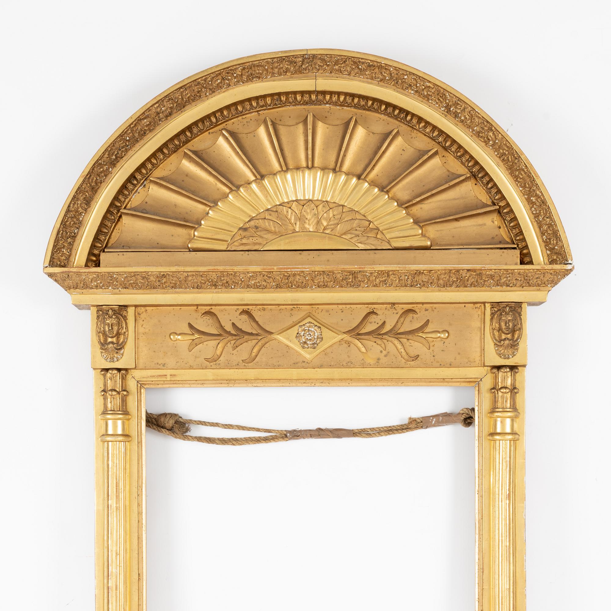 Mirror frame, by Jonas Frisk (mirror manufacturer in Stockholm 1805-1824), Empire.