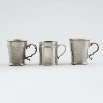 MUGGAR, 3 st (2+1), tenn, 1800-tal.