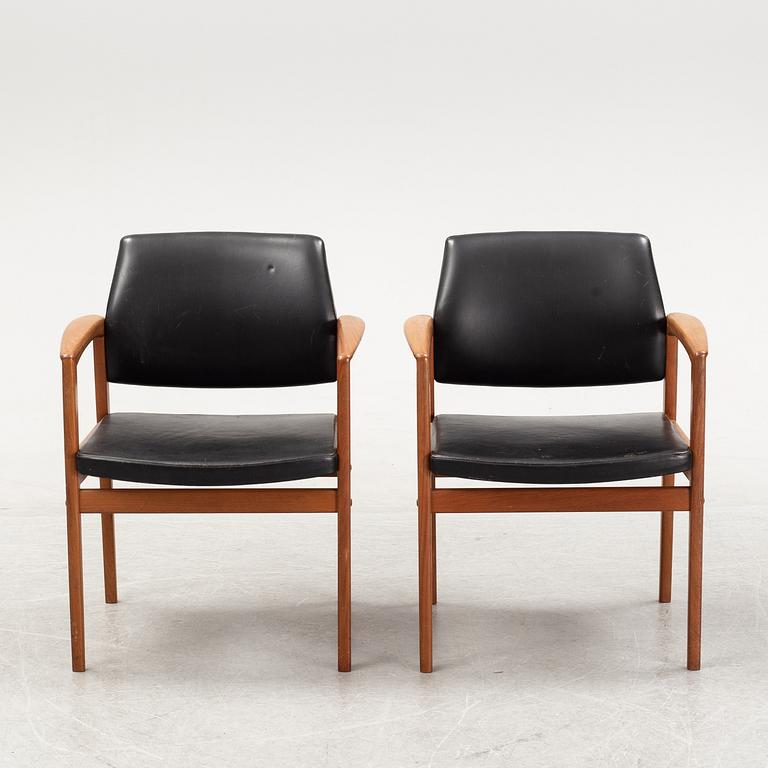 A pair of 1960's armchairs.