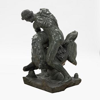 A Italien presumably early 20th century sculpture of Hercules and the Centaur Nessus.