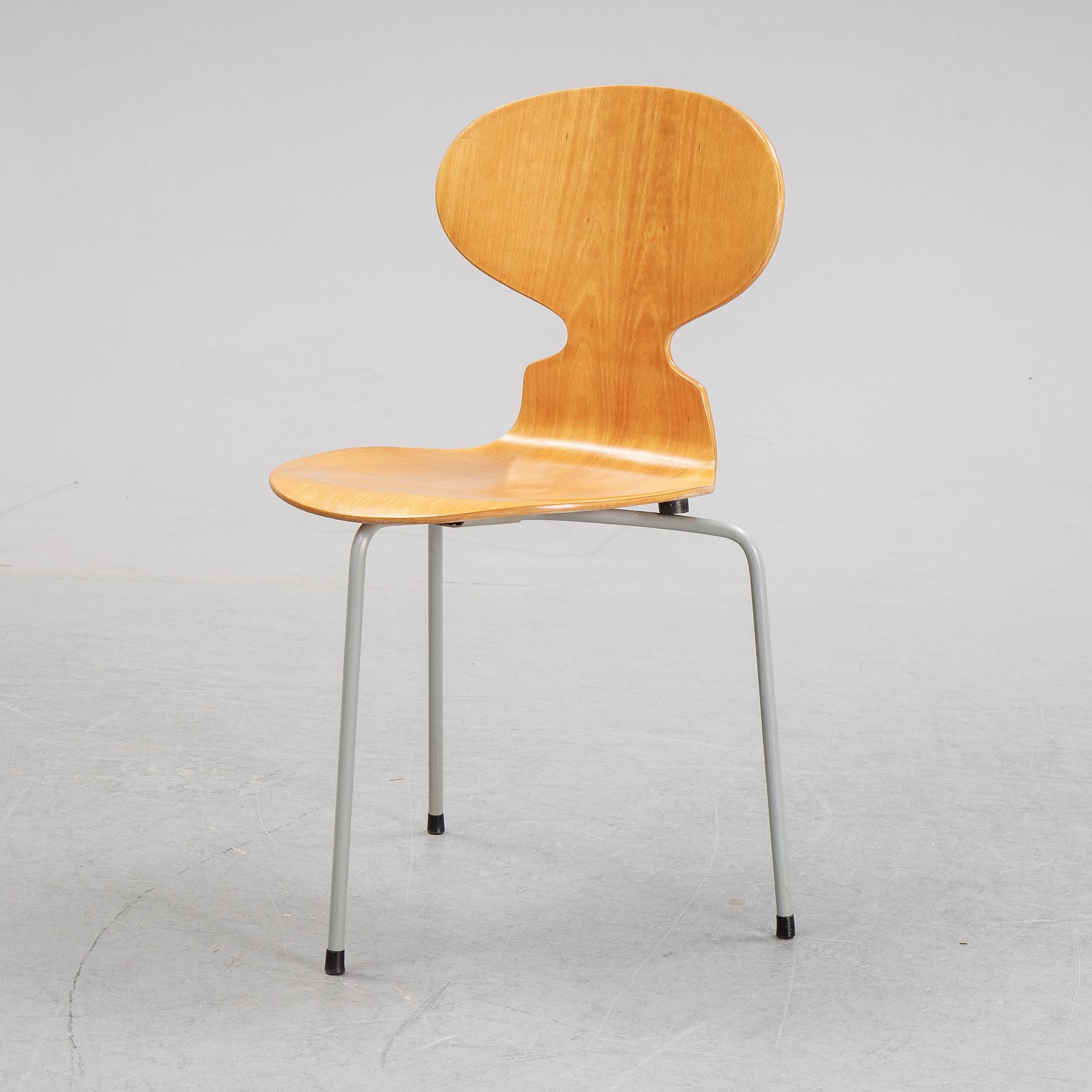 Arne Jacobsen, stol, "Myran", Fritz Hansen, Danmark, tidigt 1950-tal.
