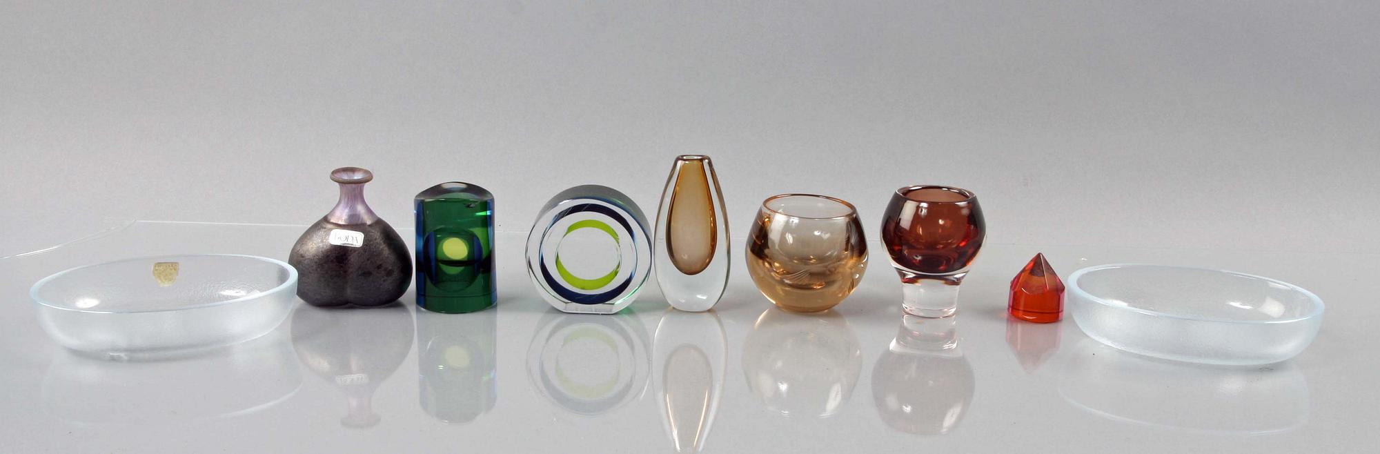 PARTI GLAS, 16 delar, bl a Orrefors o Kosta.