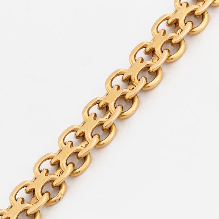 18K gold bracelet, Bröderna Hedens Guldateljé, Stockholm, 1960.