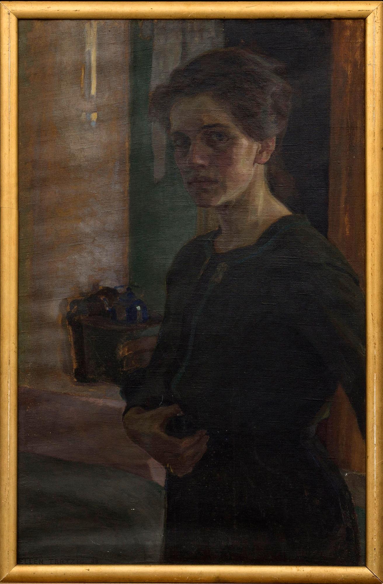ELLEN TROTZIG, oil on canvas, signed.