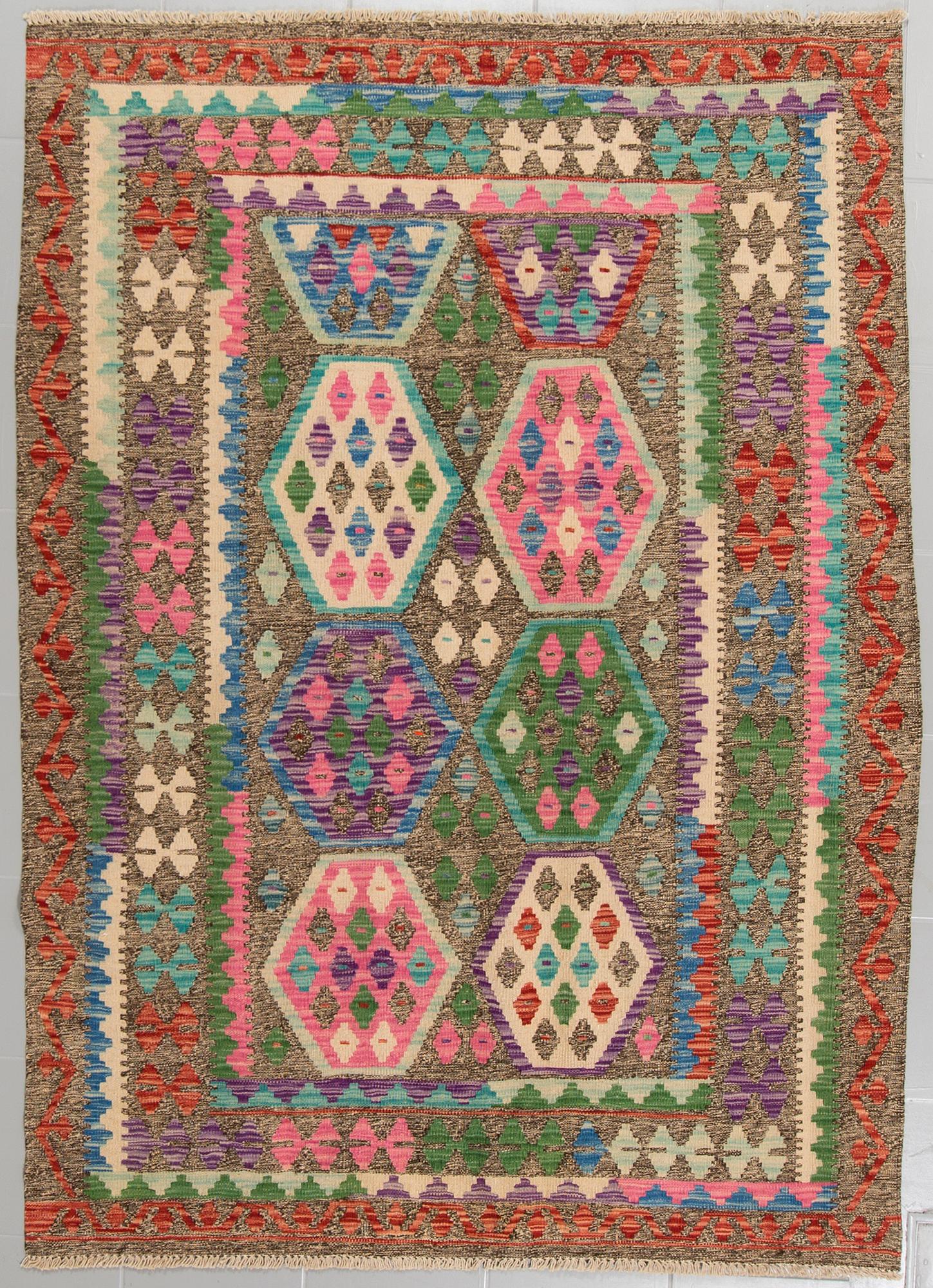 A kelim rug, 205 x 145 cm.