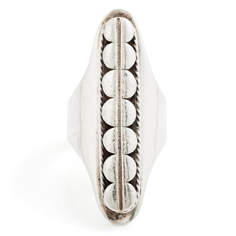 Rosa Taikon and Bernd Janusch, ring, silver, Stockholm.