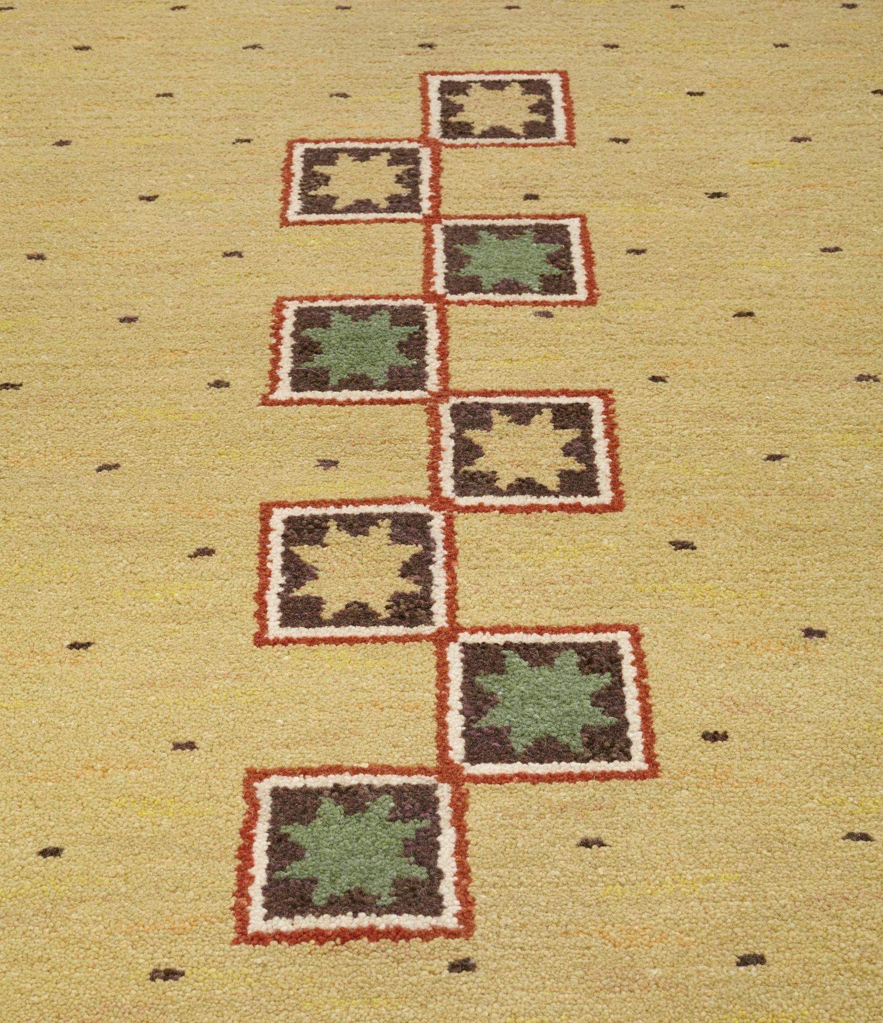Märta Måås-Fjetterström, A CARPET, "Il Greco", knotted pile, ca 246 x 172 cm, signed AB MMF.