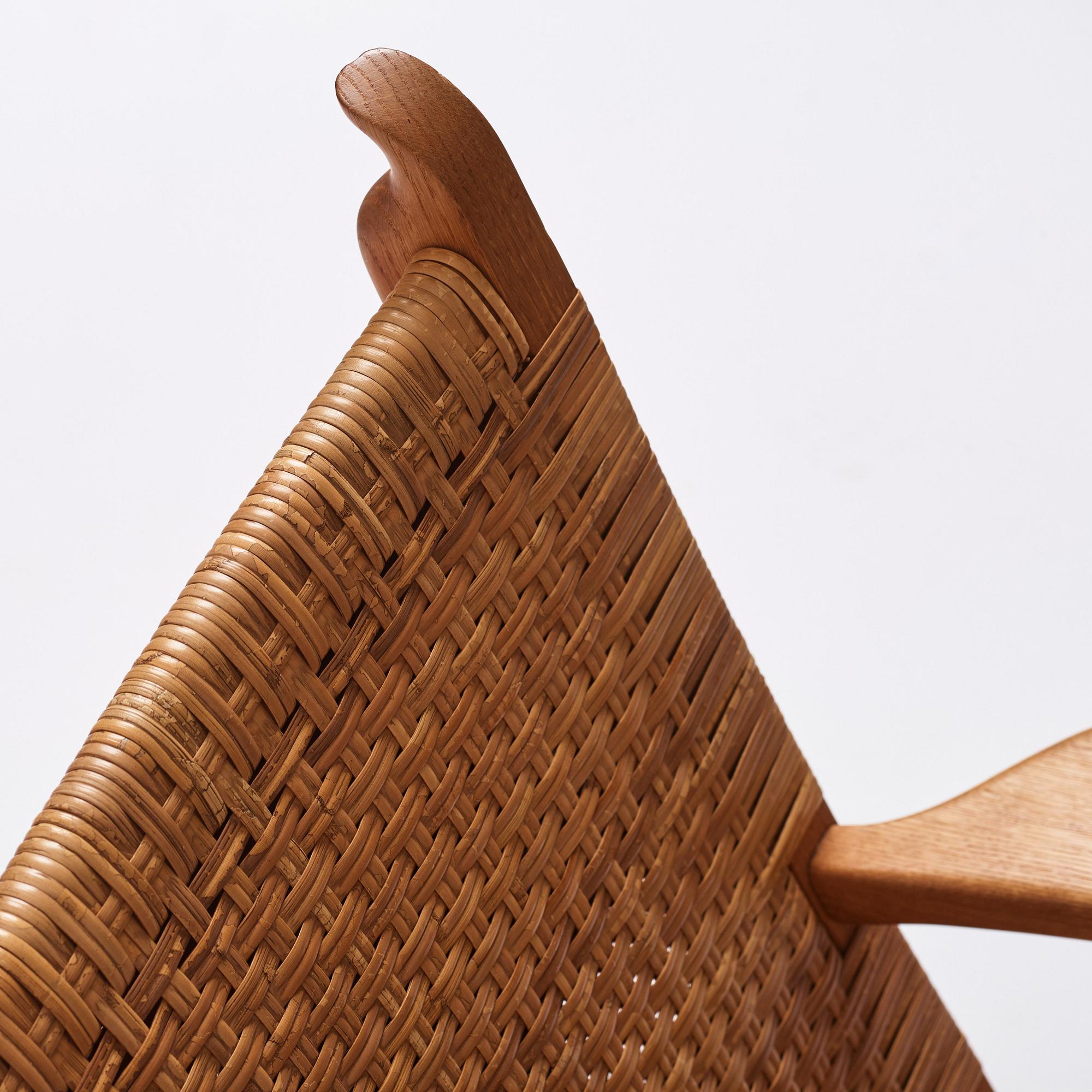 Hans J. Wegner, fåtöljer, ett par "CH27", Carl Hansen & Son, Danmark 1950-tal.