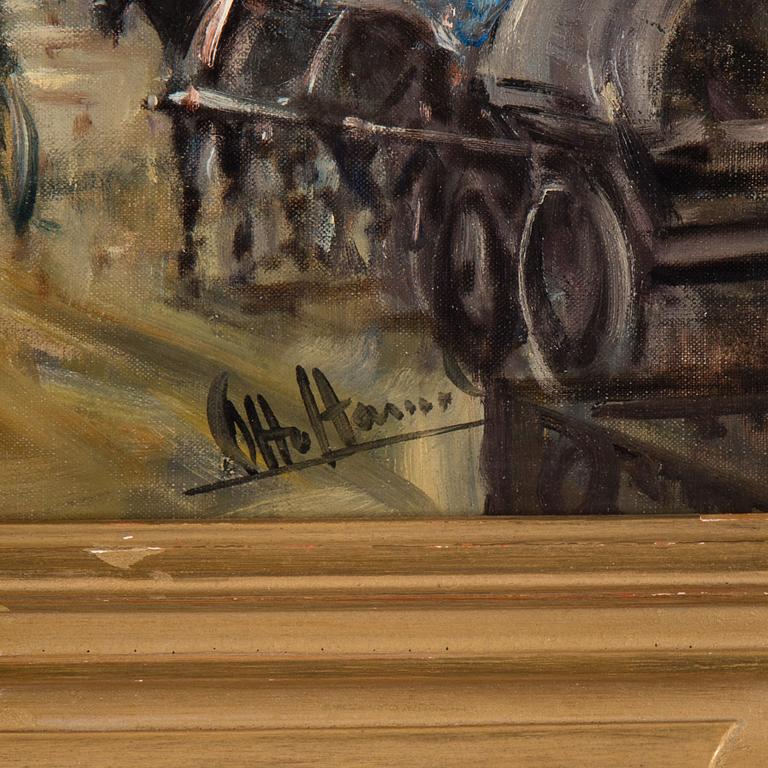 OTTO HAMEL, olja på duk, signerad Otto Hamel.