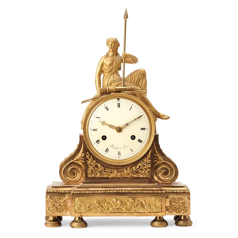 A french table clock first half of the 19th century.