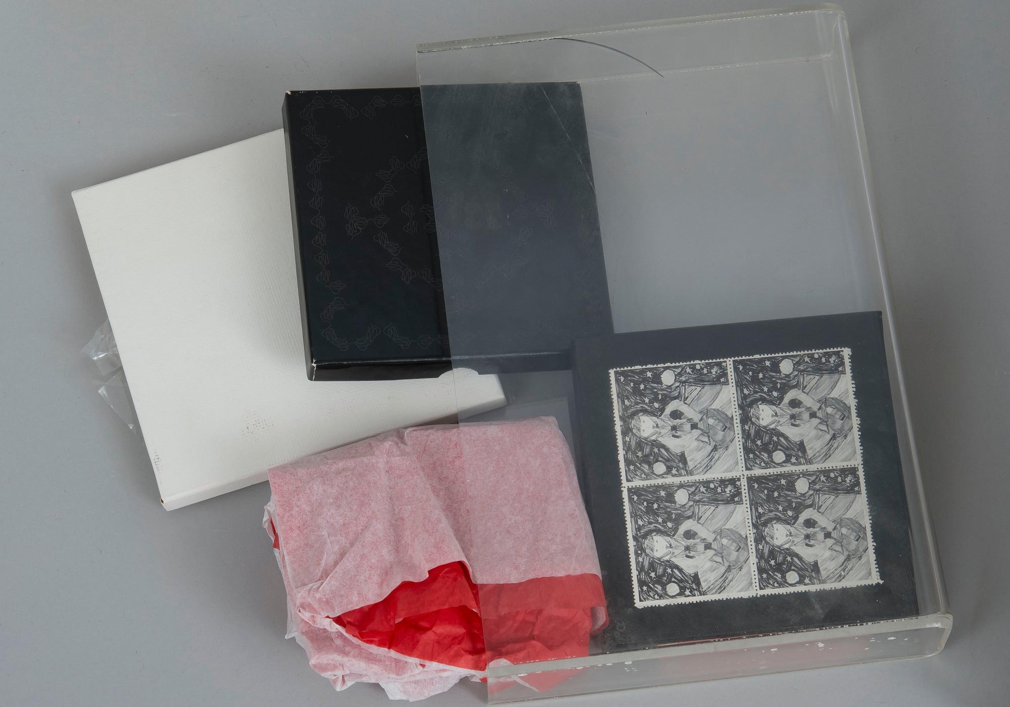 SMS: KOKOELMA ALKUPERÄISIÄ MULTIPPELEITÄ.Eri tekniikoita, eri kokoja, painos 2000 kpl.