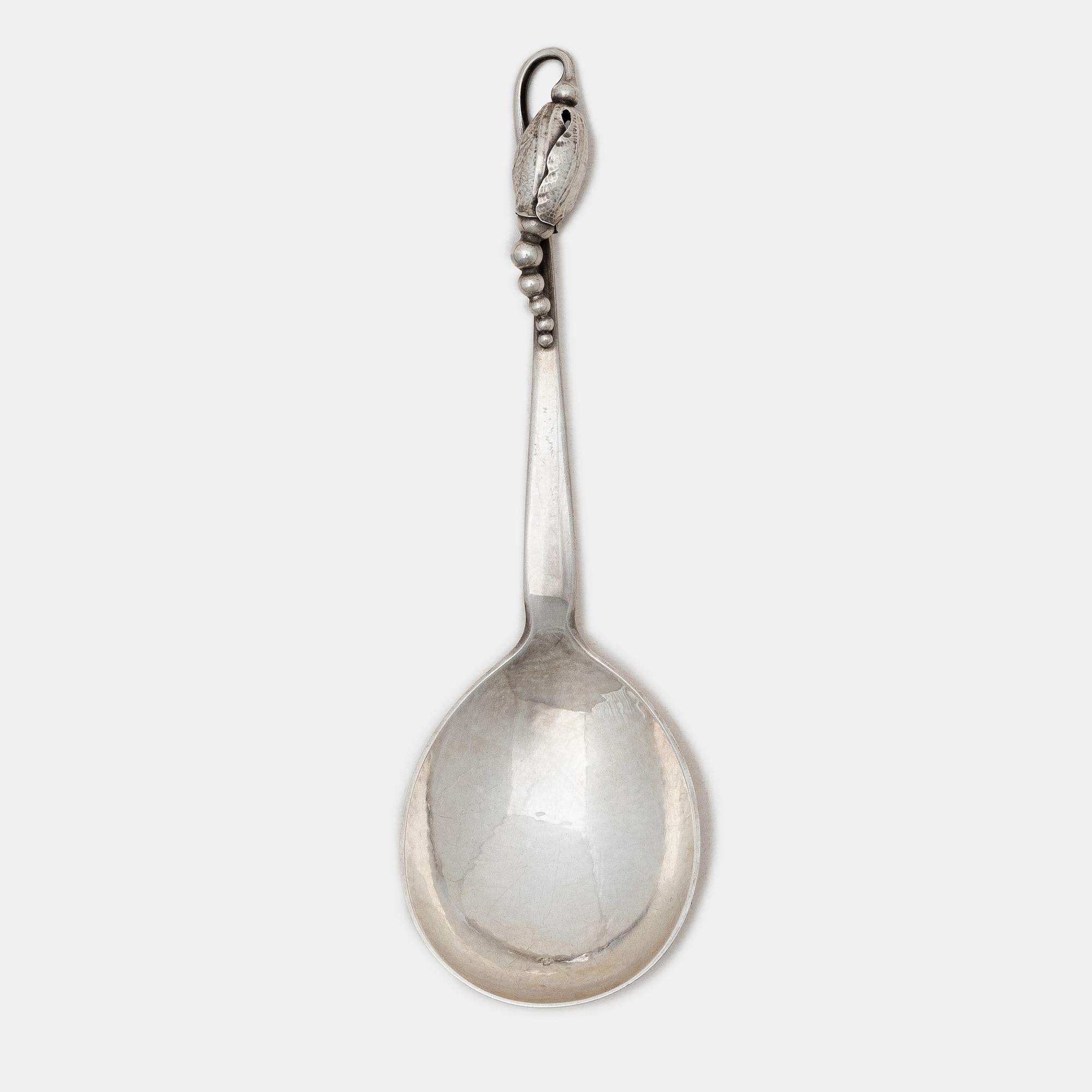 Georg Jensen, Serving spoon, sterling silver, no. 84, Denmark 1933-1944.