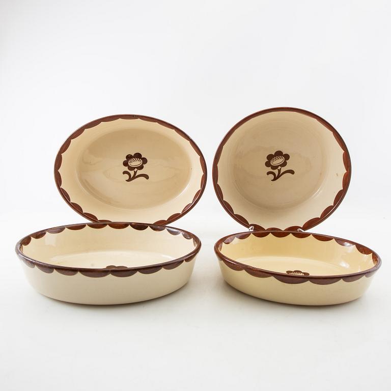 Wilhelm Kåge, designs 12 pieces "Pyro" Gustavsberg mid-20th century.