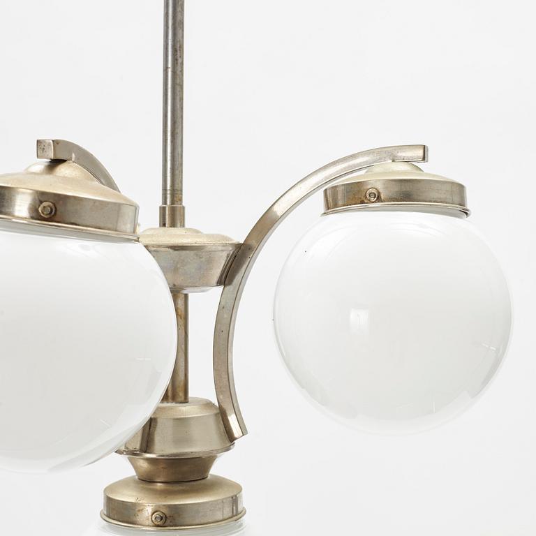 Art Deco Ceiling Lamp, 1940s.