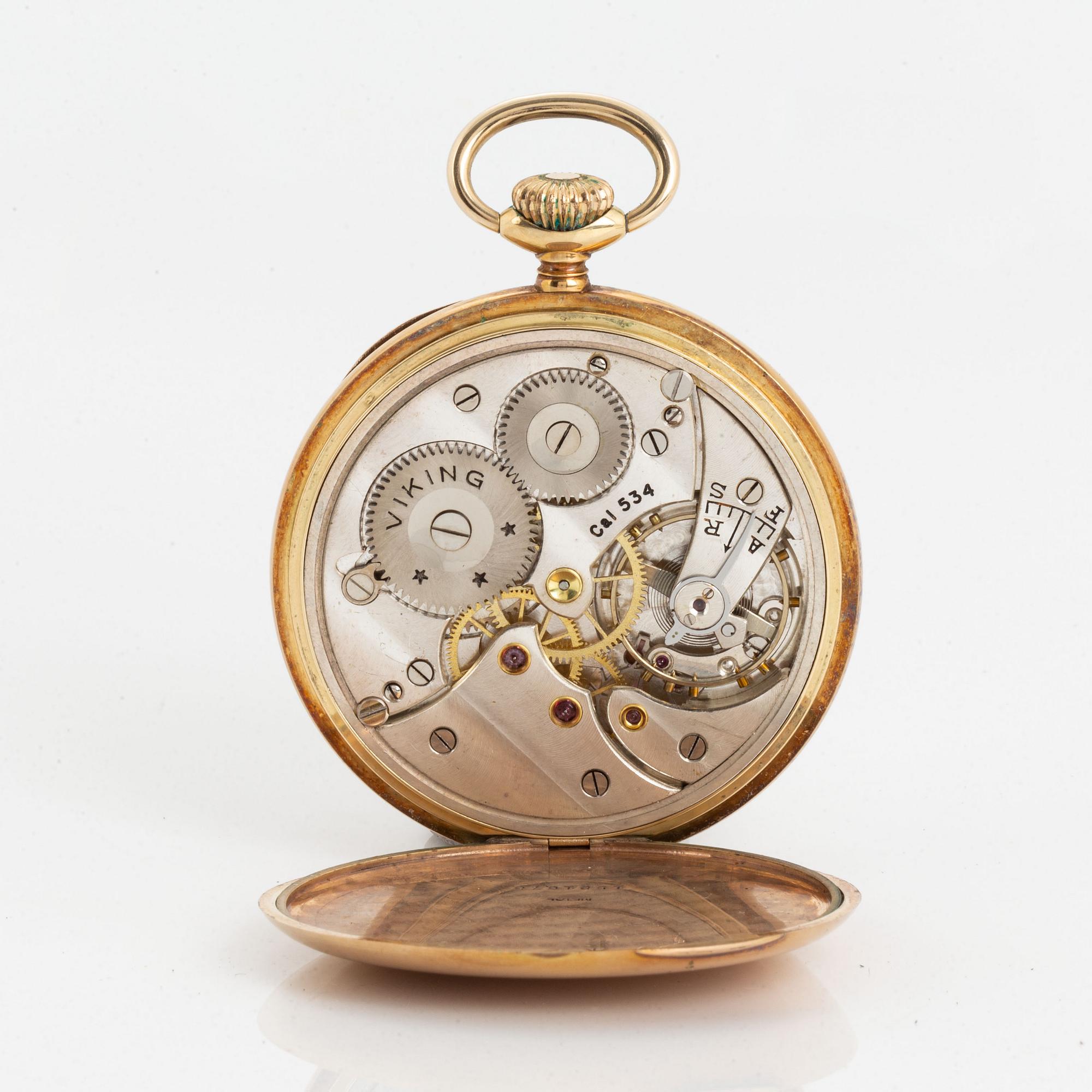 Viking, pocket watch, 50 mm.