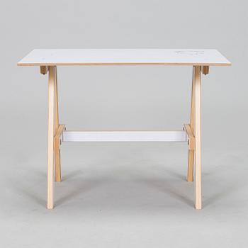 Yrjö Kukkapuro, Children's furniture, two 'Moomin S chairs'  and a table collaboration with Modeo and Moomin Characters.