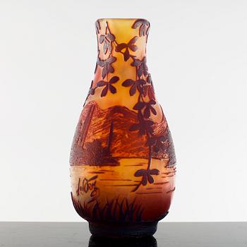 VAS, överfångsglas, märkt De Vez (De Varreux), Cristallerie de Pantin, Paris, 1900-talets början.