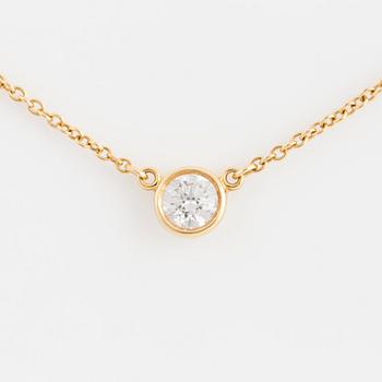 TIFFANY & CO, Elsa Peretti, Collier 'Diamonds by the Yard' med briljantslipad diamant 0.23 ct.