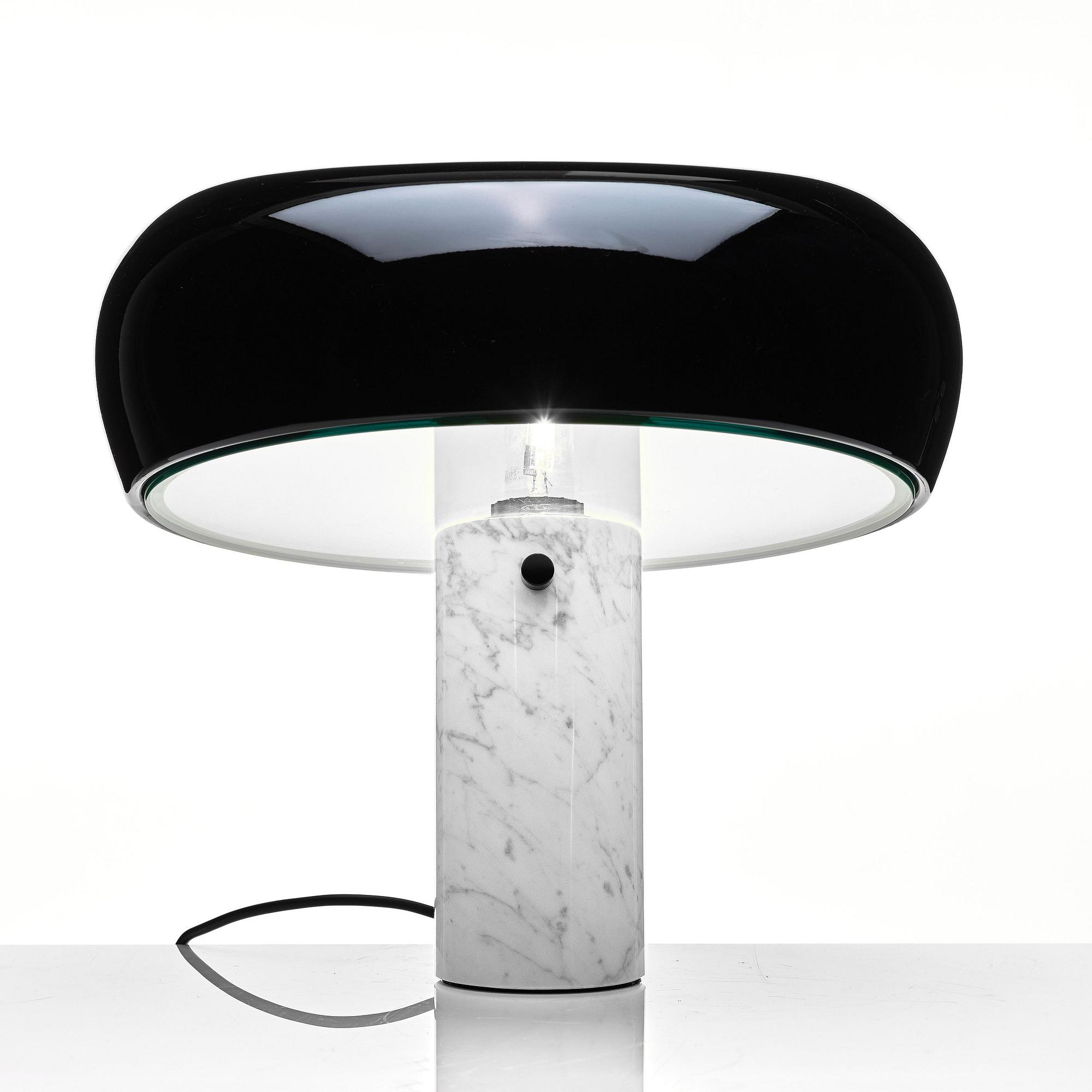 Achille Castiglioni, & Pier Castiglioni, a 'Snoopy' table lamp, Flos, Italy.