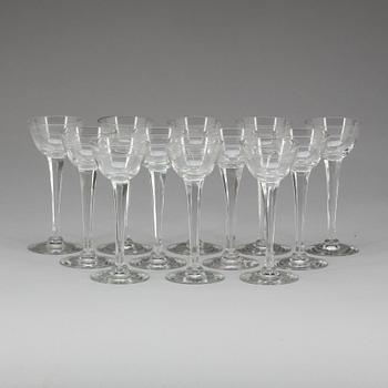GLAS PÅ FOT, 12 st, glas. Hotell Savoy, Malmö.