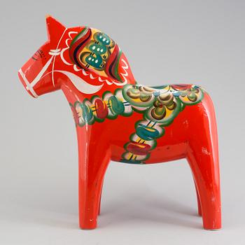 DALAHÄST, bemålat trä, 1900-talets fjärde kvartal.