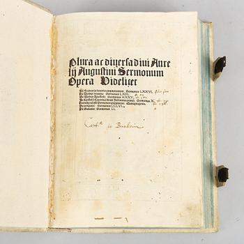 Augustinus, incunabulum, Basel 1494.