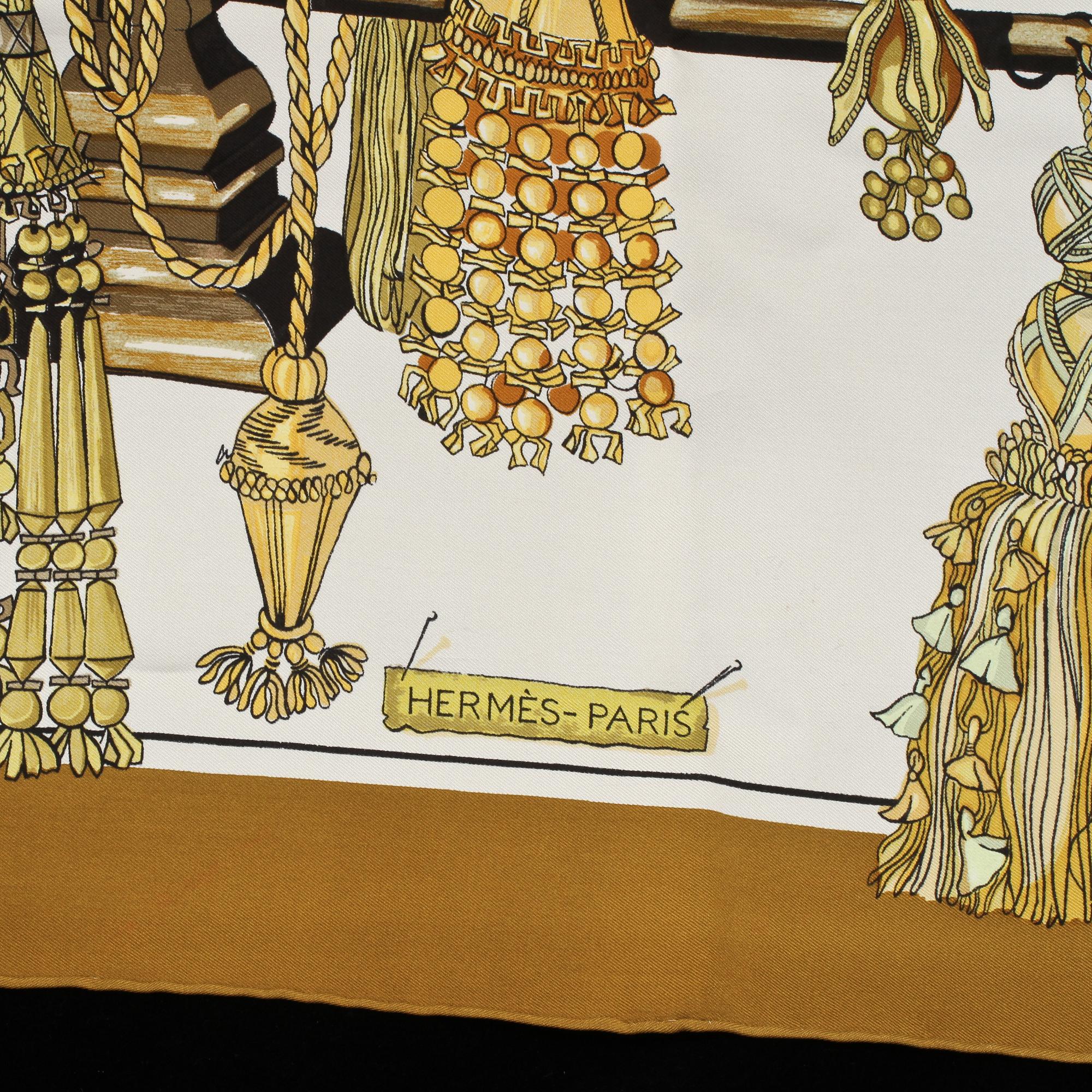 SCARF, siden, "Passementerie", design Françoise Heron, Hermés, 2000-tal.