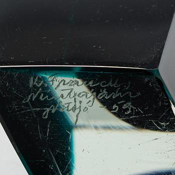 Kaj Franck, a 'Prisma' vase, signed K. Franck, Nuutajärvi Notsjö -59.
