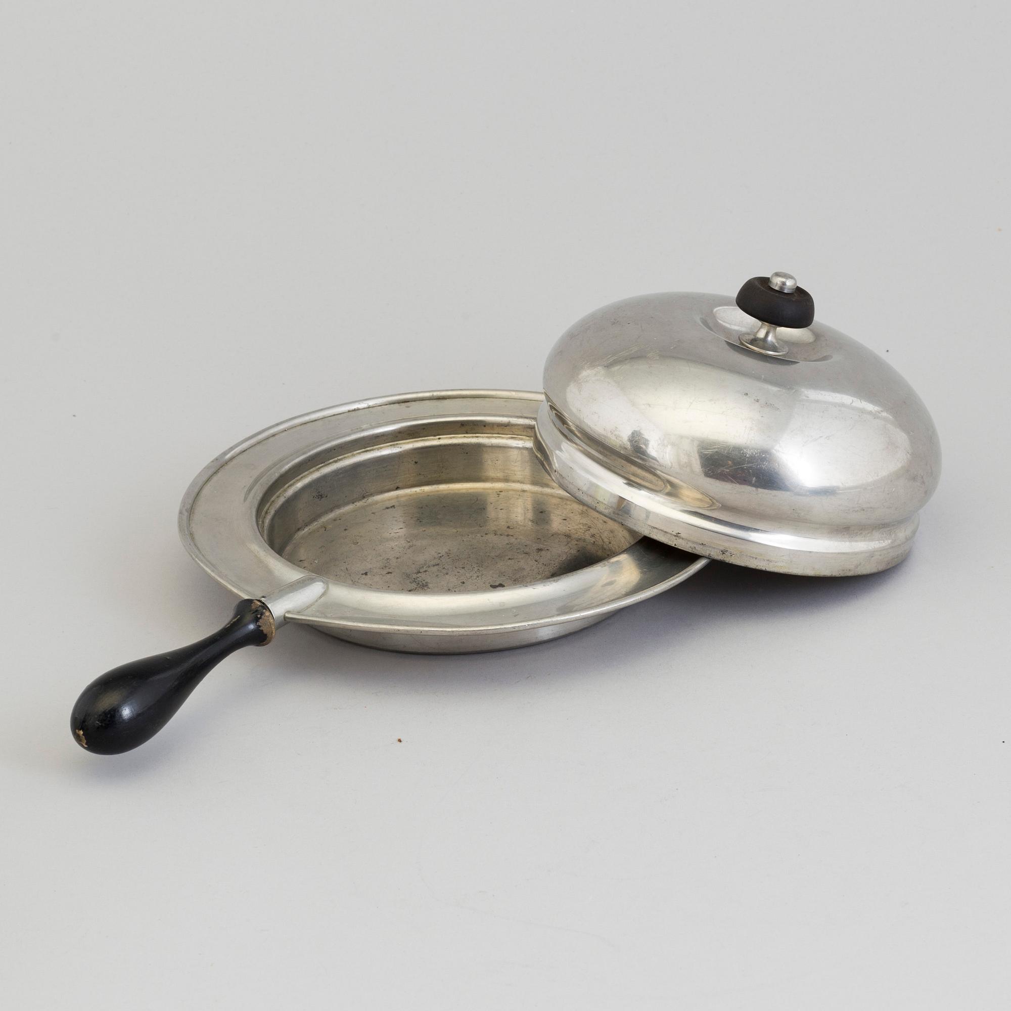 FIRMA SVENSKT TENN, four pieces, pewter, 1940s/1950s.