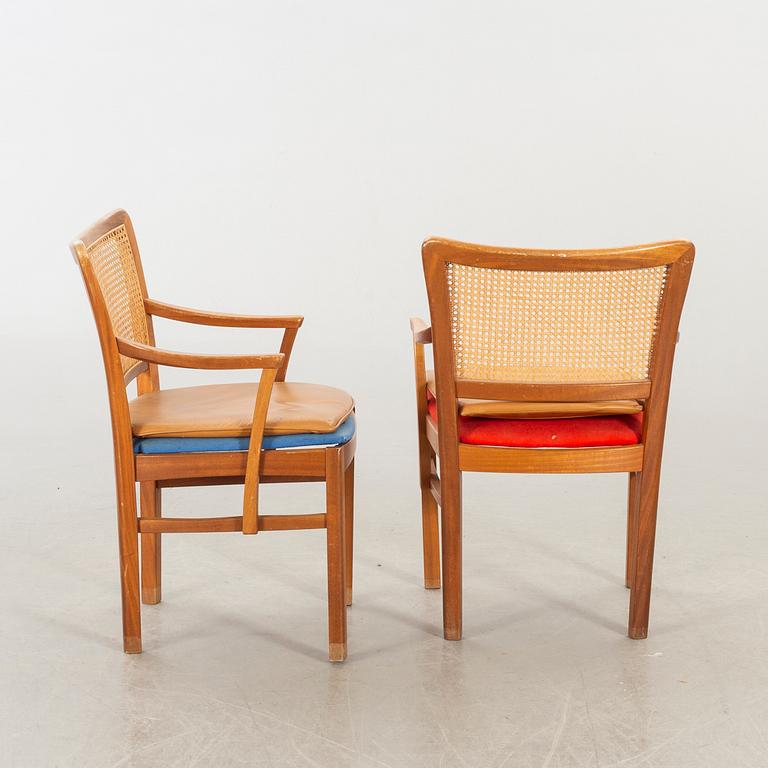 A PAIR OF ARMCHAIRS "EIDERN" DESIGN OLOF PIRA 1980's.