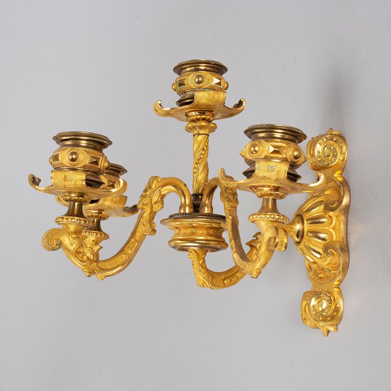 A pair of Empire wall-sconces.